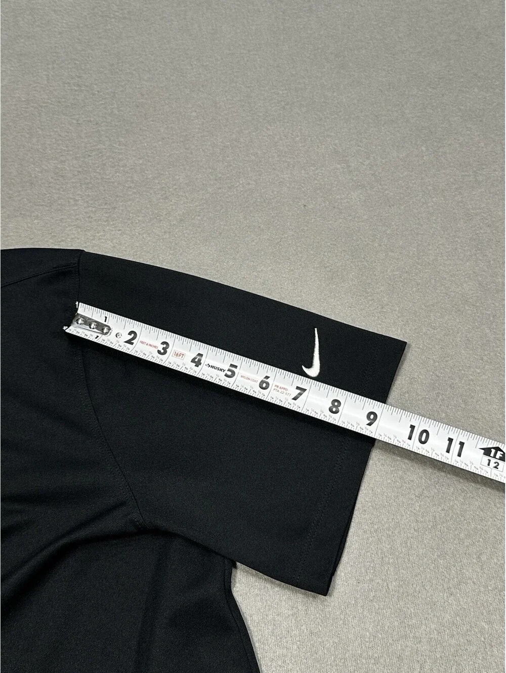 Nike Dri-Fit Polo Shirt Men’s Large Black 140 Years Logo Short Sleeve Golf